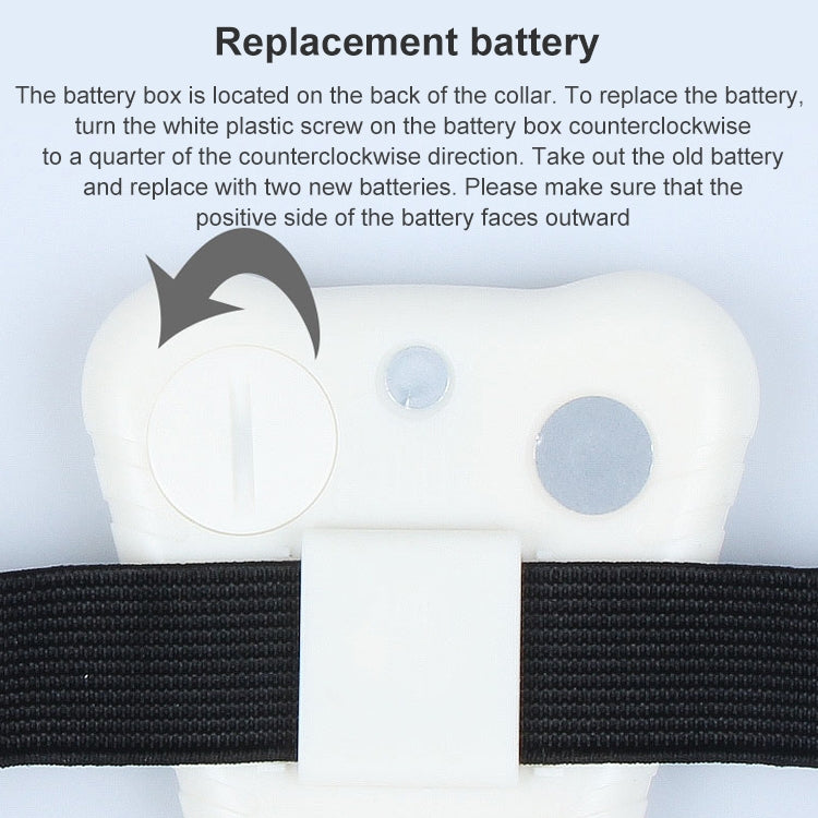 Ultraschall-Antibellhalsband (weiß)