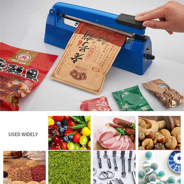 F-200 200mm Heat Sealing Hand Impulse Poly Sealer Closer Machine, Plastic Shell, 200mm Heat Sealing Machine