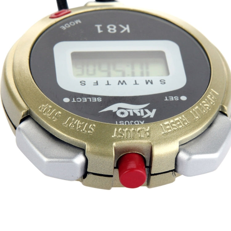 KISLO K81 Stopwatch Professional Chronograph Handheld Digital LCD Sports Counter Timer with Strap, K81