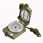 GoldGood DC60-2A Outdoor Multi-function Military Travel Geology Pocket Prismatic American Compass with Luminous Display(Army Green), DC60