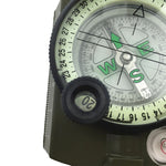 GoldGood DC60-2A Outdoor Multi-function Military Travel Geology Pocket Prismatic American Compass with Luminous Display(Army Green), DC60