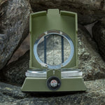 GoldGood DC60-2A Outdoor Multi-function Military Travel Geology Pocket Prismatic American Compass with Luminous Display(Army Green), DC60