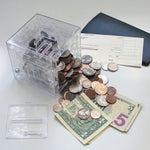 3D Puzzle Transparent Money Maze Bank Saving Coin Gift Box, 3D Puzzle Saving Coin