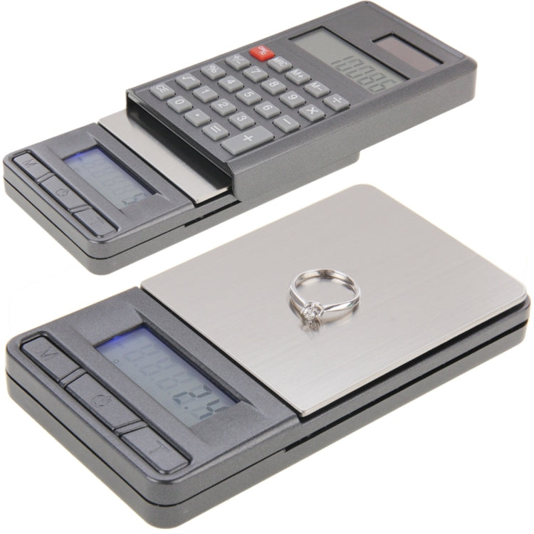2 in 1 Electronic Pocket 1000g x 0.1g Jewelry  Digital Scale Balance + Calculator with Digits LCD Display, 1000g x 0.1g