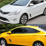 2 PCS Hood Side Shark Gill Simulation Air Flow Vent Fender Sticker for Car Decoration, Size: 22cm x 20cm x 2cm, 220mm x 200mm x 20mm