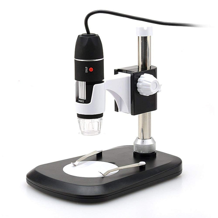 ميكروسكوب رقمي USB مزود بمكبر صورة 2.0MP وعدسة مكبرة 40X-800X مع 8 مصابيح LED وحامل احترافي، 40X-800X