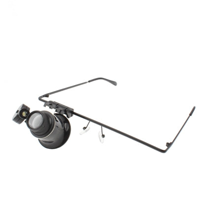 20X Glasses Type Watch Repair Magnifier with LED Light, 9892A