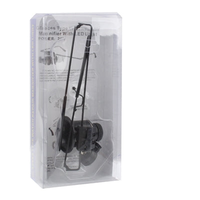 20X Glasses Type Watch Repair Magnifier with LED Light, 9892A