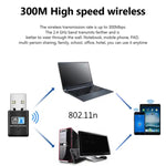 بطاقة محول شبكة USB لاسلكية 802.11N بسرعة 300Mbps، بطاقة محول