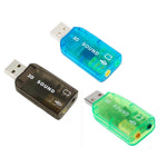 محول بطاقة صوت USB DSP 5.1 قناة أحادية (تسليم لون عشوائي)