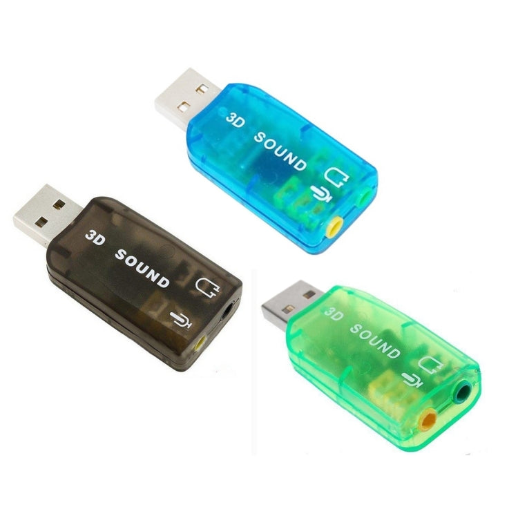 محول بطاقة صوت USB DSP 5.1 قناة أحادية (تسليم لون عشوائي)