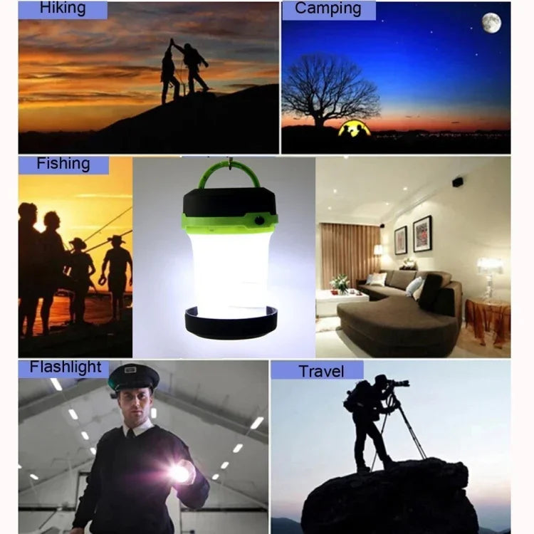 Retractable LED 3-Mode Lantern Light Tent Lamp