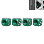 Universal 8mm Dice Style Aluminium Alloy Car Tire Valve Caps, Pack of 4, Dice Style, Dice Shape 5, Dice Style 5, Dice Style  5, Dice Style 4