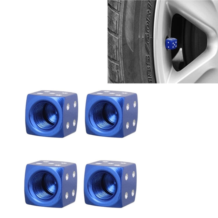 Universal 8mm Dice Style Aluminium Alloy Car Tire Valve Caps, Pack of 4, Dice Style, Dice Shape 5, Dice Style 5, Dice Style  5, Dice Style 4