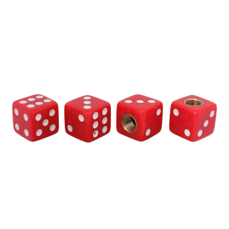 Universal 8mm Dice Style Plastic Car Tire Valve Caps, Pack of 4, Dice Shape 3, Dice Shape 3 Magenta, Dice Style 3