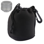 Neoprene SLR Camera Lens Carrying Bag Pouch Bag with Carabiner, Size: 8x10cm, Size: 8x10cm