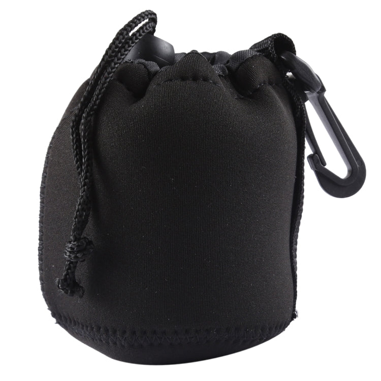 Neoprene SLR Camera Lens Carrying Bag Pouch Bag with Carabiner, Size: 8x10cm, Size: 8x10cm