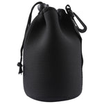 Neoprene SLR Camera Lens Carrying Bag Pouch Bag with Carabiner, Size: 10x18cm, Size: 10x18cm
