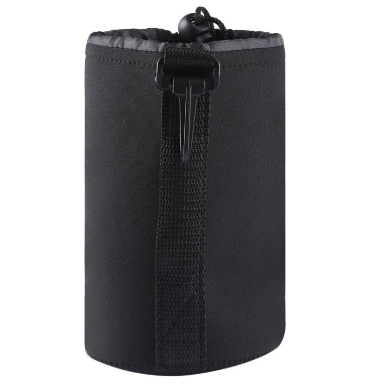 Neoprene SLR Camera Lens Carrying Bag Pouch Bag with Carabiner, Size: 10x18cm, Size: 10x18cm