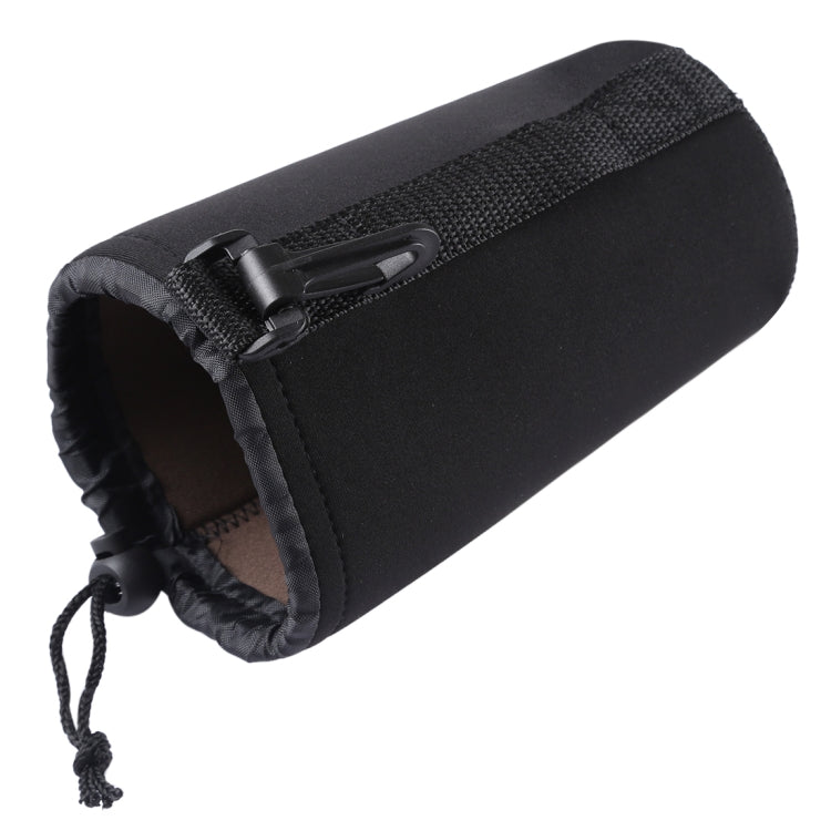 Neoprene SLR Camera Lens Carrying Bag Pouch Bag with Carabiner, Size: 10x18cm, Size: 10x18cm
