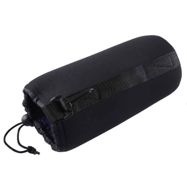 Neoprene SLR Camera Lens Carrying Bag Pouch Bag with Carabiner, Size: 10x22cm, Size: 10x22cm