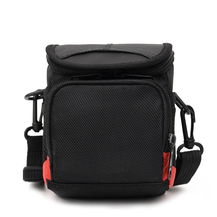 Universal Mini Digital Cloth Camera Bag with Strap, Size: 115 x 105 x 155mm, 11 x 10 x 15cm(Black)