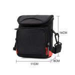 Universal Mini Digital Cloth Camera Bag with Strap, Size: 115 x 105 x 155mm, 11 x 10 x 15cm(Black)