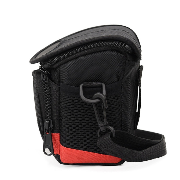 Universal Mini Digital Cloth Camera Bag with Strap, Size: 115 x 105 x 155mm, 11 x 10 x 15cm(Black)