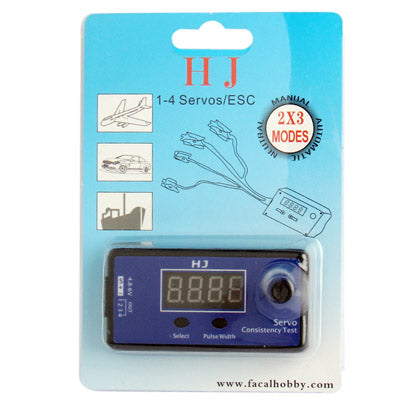HJ Digital Servo Tester / ESC Consistency Tester for R/C Helicopter, HJ Digital Servo Tester