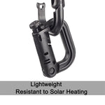 Plastic Portable Carabiner, 4 pcs in One Packaging, The Price is for 4 pcs (Light Grey), 4PCS Plastic Carabiner