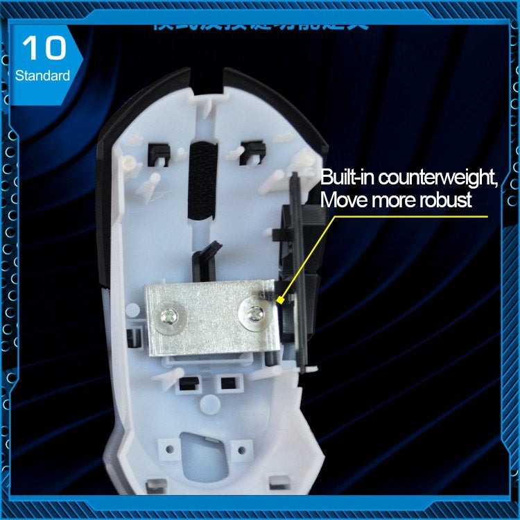 T7 Wired 3 Color Changeable 1200 DPI 1600DPI 2400DPI Gaming USB Optical Mouse, T7