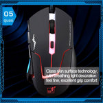 T7 Wired 3 Color Changeable 1200 DPI 1600DPI 2400DPI Gaming USB Optical Mouse, T7