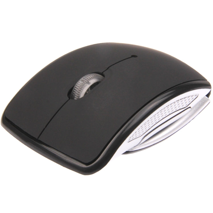 Wireless 2.4GHz 800-1200-1600dpi Snap-in Transceiver Folding Wireless Optical Mouse / Mice, 2.4GHZ (Black), 2.4GHZ (Red)