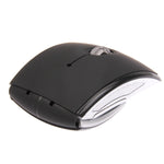 Wireless 2.4GHz 800-1200-1600dpi Snap-in Transceiver Folding Wireless Optical Mouse / Mice, 2.4GHZ (Black), 2.4GHZ (Red)