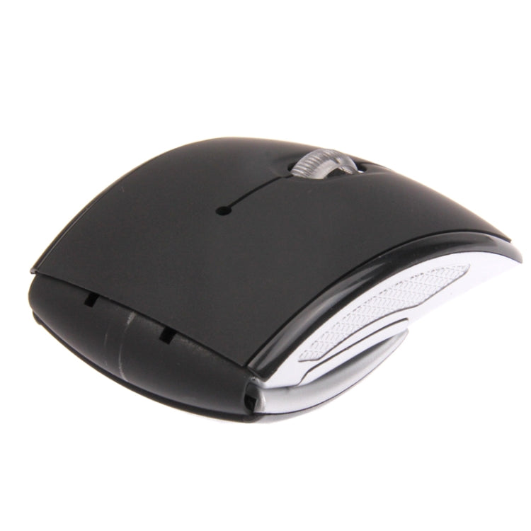 Wireless 2.4GHz 800-1200-1600dpi Snap-in Transceiver Folding Wireless Optical Mouse / Mice, 2.4GHZ (Black), 2.4GHZ (Red)