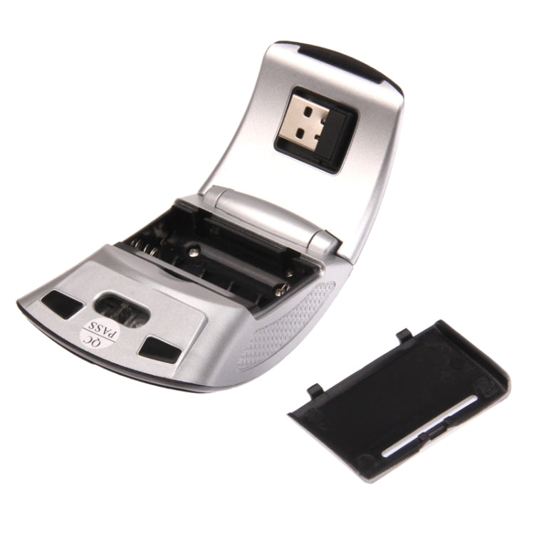 Wireless 2.4GHz 800-1200-1600dpi Snap-in Transceiver Folding Wireless Optical Mouse / Mice, 2.4GHZ (Black), 2.4GHZ (Red)