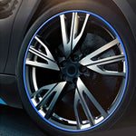 Universal Decorative Scratchproof Stickup 8M Flexible Car Wheel Hub TRIM Mouldings Decoration Strip, 8m, 15 inch