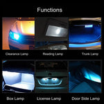 2PCS T10 3W 450LM 15 LED 4014 SMD LED Decode Error-Free Canbus Car Clearance Lamp,DC12V, 15 LED 4014 SMD LEDs