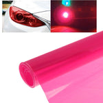 Protective Decoration Flash Point Car Light Membrane /Lamp Sticker, Size: 195cm x 30cm, Pink, Crystal Green, Matte Black, Dark Blue, Grey Black, Dark Black, Baby Blue, Fluorescent Green