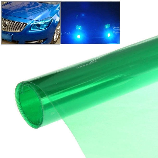 Protective Decoration Flash Point Car Light Membrane /Lamp Sticker, Size: 195cm x 30cm, Pink, Crystal Green, Matte Black, Dark Blue, Grey Black, Dark Black, Baby Blue, Fluorescent Green