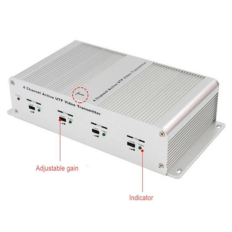 4 Channel Active UTP Video Transmitter, 411T