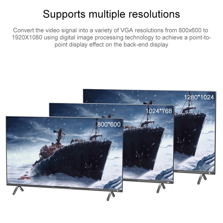 S-Video / BNC to VGA Signal Converter, S-Video / BNC