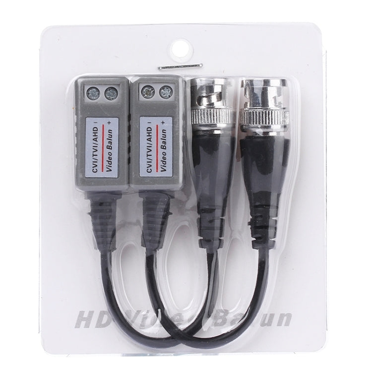 2 PCS HD 202P Coaxial CVI/TVI/AHD 1CH Passive Transceiver Video Balun, 202P