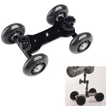 DEBO First Generation Camera Truck / Floor Table Video Slider Track Dolly Car for DSLR Camera / Camcorders, Black