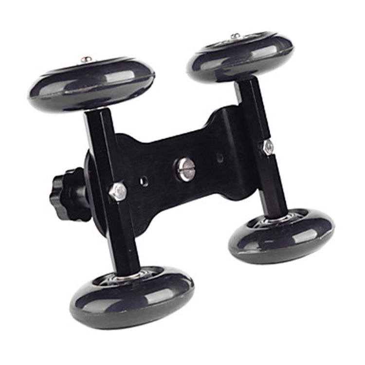 DEBO First Generation Camera Truck / Floor Table Video Slider Track Dolly Car for DSLR Camera / Camcorders, Black