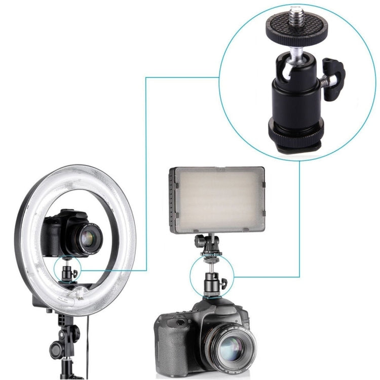 Têtes de trépied à griffe flash en alliage d'aluminium, adaptateur à vis mâle 1/4 pouce