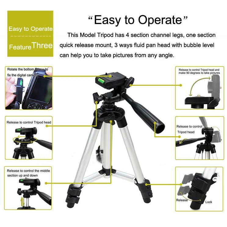 Digital-Video-Photo Tripod, 3 Section