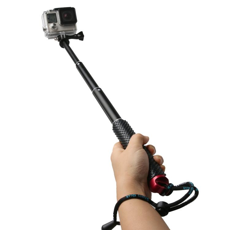 Handheld 49cm Extendable Pole Monopod with Screw for GoPro, Insta360, DJI and Other Action Cameras, Max Length: 49cm(Red), Max Length: 49cm(Blue), Max Length: 49cm(Gold), Max Length: 49cm(Green)