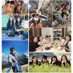 Handheld 49cm Extendable Pole Monopod with Screw for GoPro, Insta360, DJI and Other Action Cameras, Max Length: 49cm(Red), Max Length: 49cm(Blue), Max Length: 49cm(Gold), Max Length: 49cm(Green)