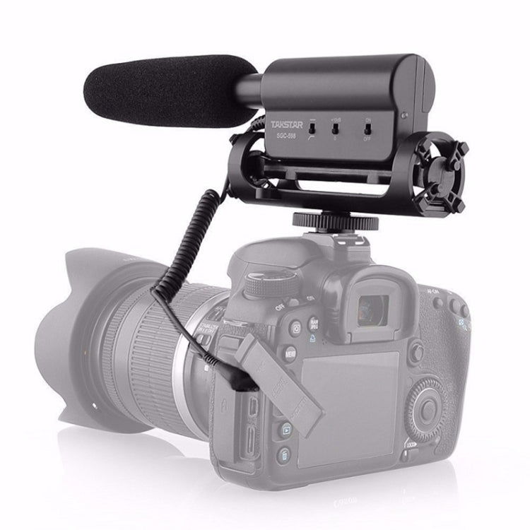 ميكروفونات تسجيل مكثفة SGC-598 مخصصة للتصوير الفوتوغرافي والمقابلات لكاميرات DSLR وكاميرات الفيديو